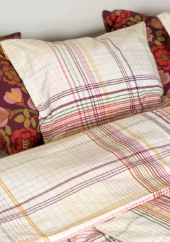 Gudrun Sjödén Kissen|Schlafzimmer Deko>Kopfkissenbezug „Rainbow“ aus Bio-Baumwolle Holunderblüte