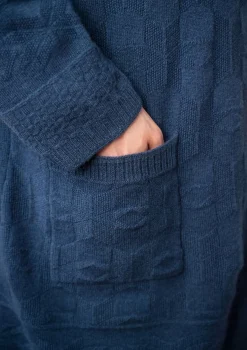 Gudrun Sjödén Strickjacken>Langstrickjacke „Capella“ aus Lammwolle Indigo