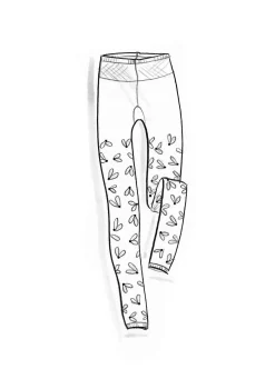 Gudrun Sjödén Accessoires|Leggings>Leggings „Fjät“ aus Recycling-Polyamid Leinenblau