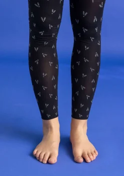 Gudrun Sjödén Accessoires|Leggings>Leggings „Fjät“ aus Recycling-Polyamid Schwarz