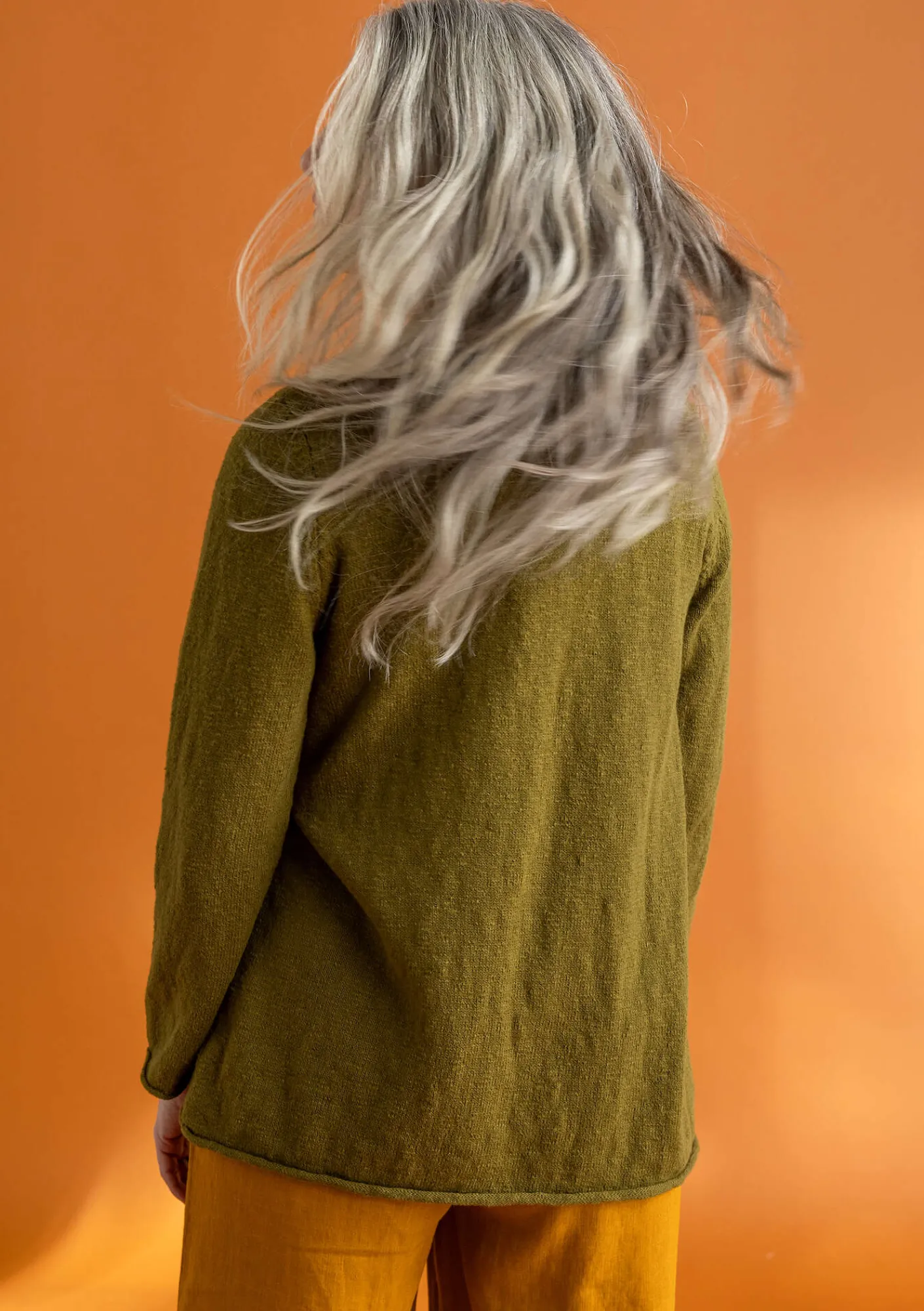 Gudrun Sjödén Pullover & Shirts>Lieblingspullover aus Bio-Baumwolle Dunkelolive