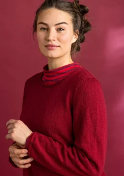 Gudrun Sjödén Pullover & Shirts>Lieblingspullover aus Bio-Baumwolle Granatapfel