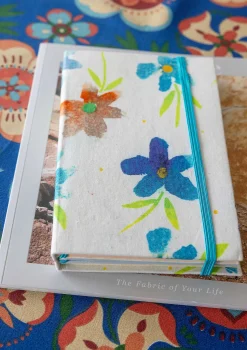 Gudrun Sjödén Bücher|Dekoration & Accessoires>Notizbuch „Brush“ aus Papier mit stoffbezogenem Einband Weiß