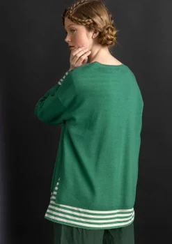 Gudrun Sjödén Pullover & Shirts>Pullover aus Bio-Wolle Malachit