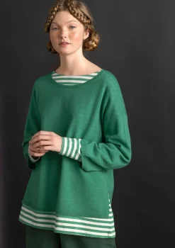 Gudrun Sjödén Pullover & Shirts>Pullover aus Bio-Wolle Malachit