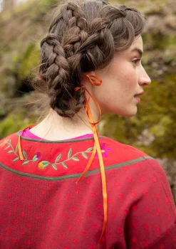 Gudrun Sjödén Pullover & Shirts>Pullover „Maria“ aus Bio-/Recycling-Baumwolle Granatapfel