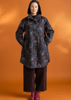Gudrun Sjödén Jacken & Mäntel>Regenjacke „Hedda“ aus Bio-Baumwollgewebe Schwarz-gemustert