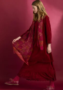 Gudrun Sjödén Accessoires>Schal „Astrid“ aus Wolle Granatapfel