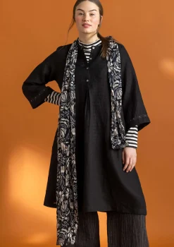 Gudrun Sjödén Accessoires|Schals Und Tücher>Schal „Hedda“ aus Bio-Baumwolle Schwarz