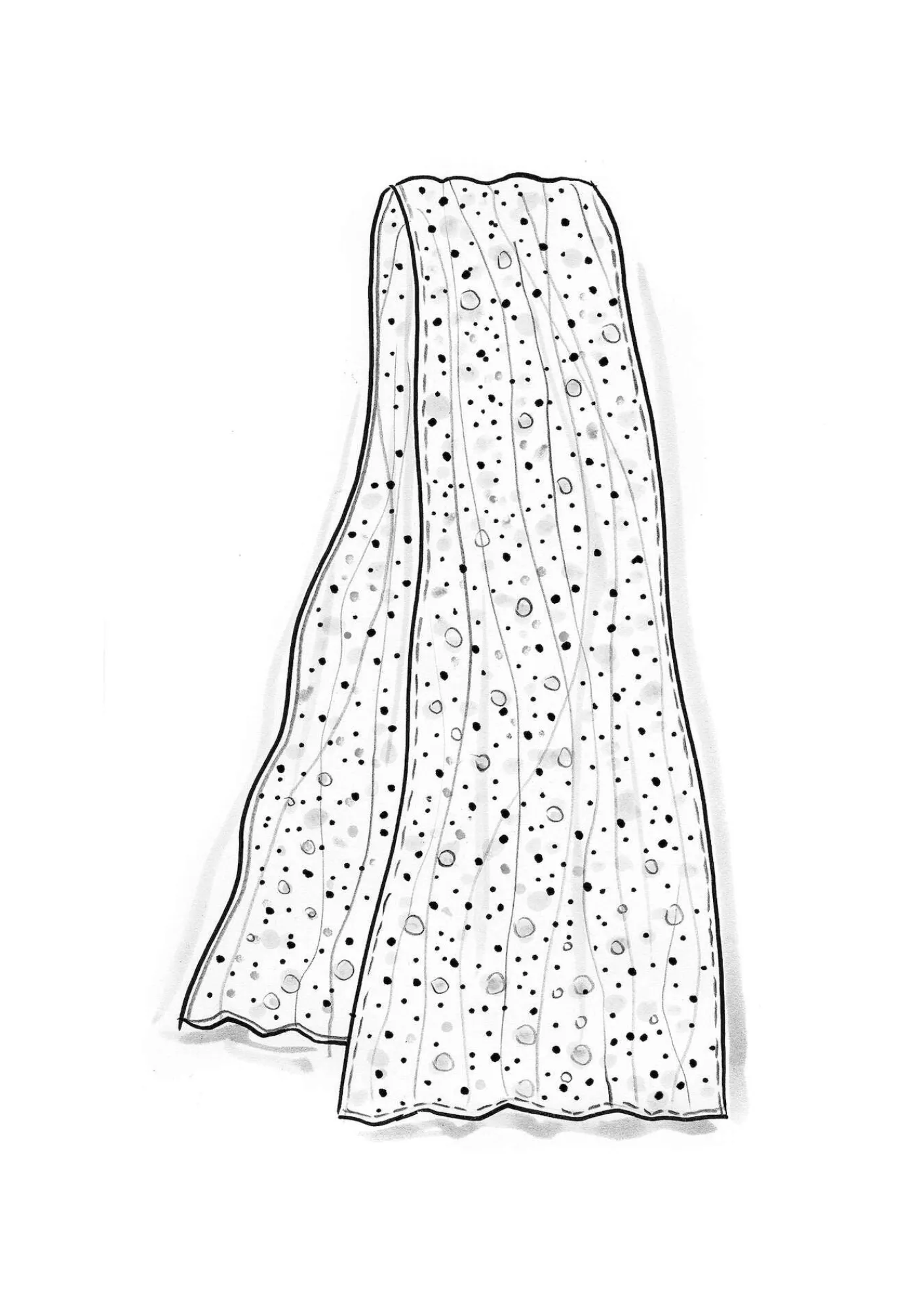 Gudrun Sjödén Accessoires|Schals Und Tücher>Schal „Hedda“ aus Bio-Baumwolle Hellpetrol-olivenöl