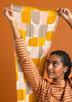 Gudrun Sjödén Accessoires|Schals Und Tücher>Schal „Hedda“ aus Bio-Baumwolle Senf