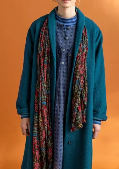 Gudrun Sjödén Accessoires|Schals Und Tücher>Schal „Hedda“ aus Bio-Baumwolle Röstkaffee