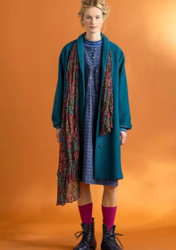 Gudrun Sjödén Accessoires|Schals Und Tücher>Schal „Hedda“ aus Bio-Baumwolle Röstkaffee