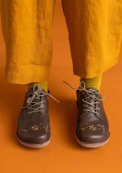 Gudrun Sjödén Schuhe>Schuhe „Freja“ aus Nappaleder Maulbeere