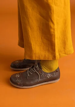 Gudrun Sjödén Schuhe>Schuhe „Freja“ aus Nappaleder Maulbeere