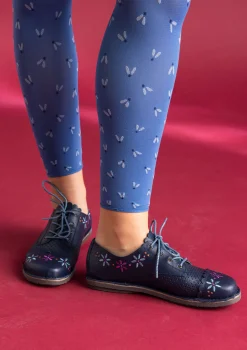 Gudrun Sjödén Schuhe>Schuhe „Freja“ aus Nappaleder Dunkelindigo