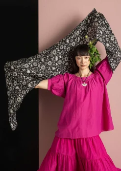 Gudrun Sjödén Accessoires|Schals Und Tücher>Seidenschal „Rupangi“ Schwarz