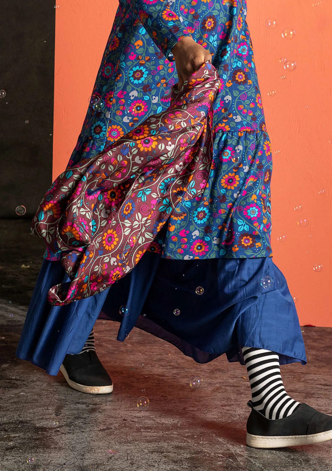 Gudrun Sjödén Accessoires|Schals Und Tücher>Seidenschal „Rupangi“ Aubergine