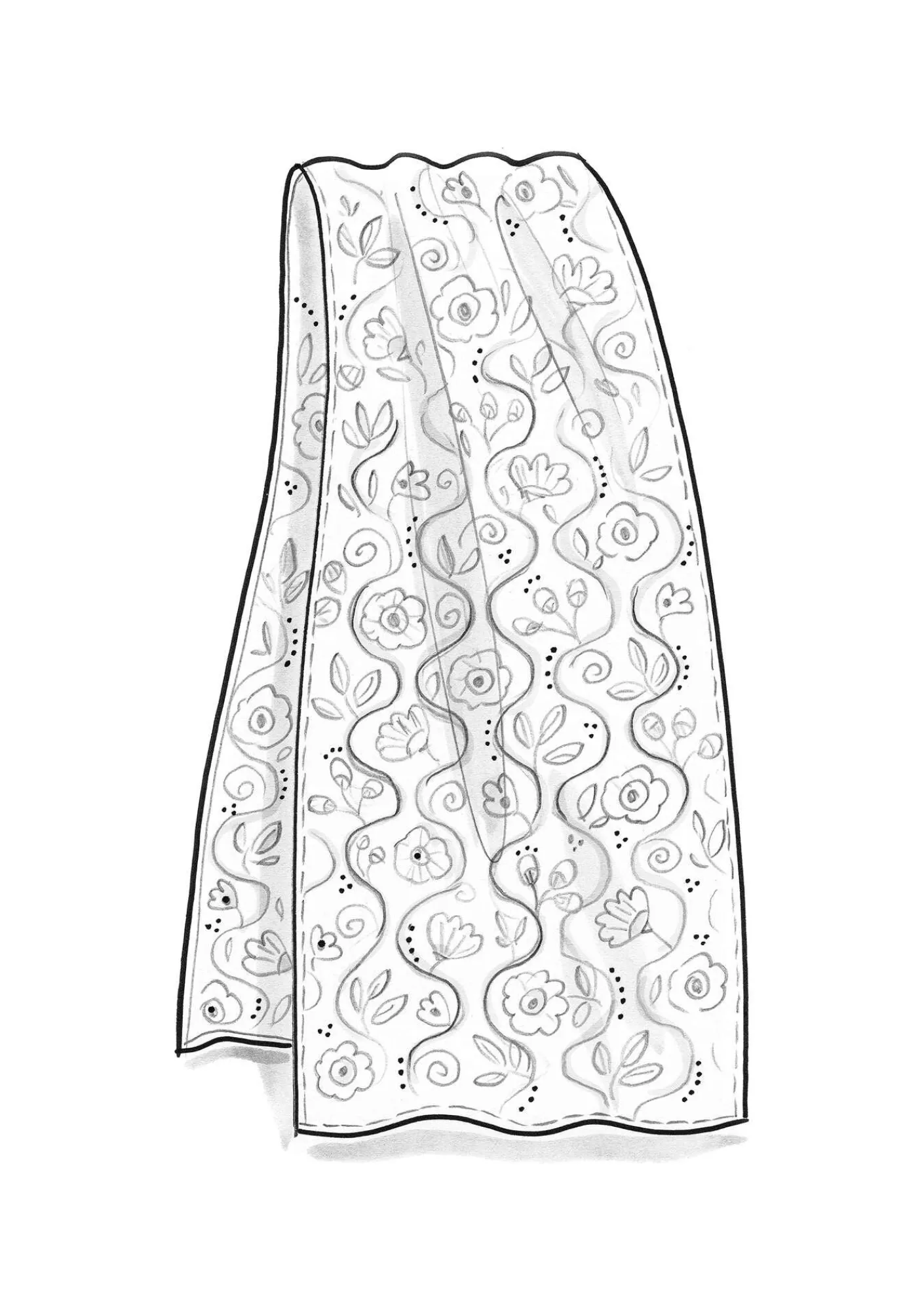 Gudrun Sjödén Accessoires|Schals Und Tücher>Seidenschal „Rupangi“ Aubergine