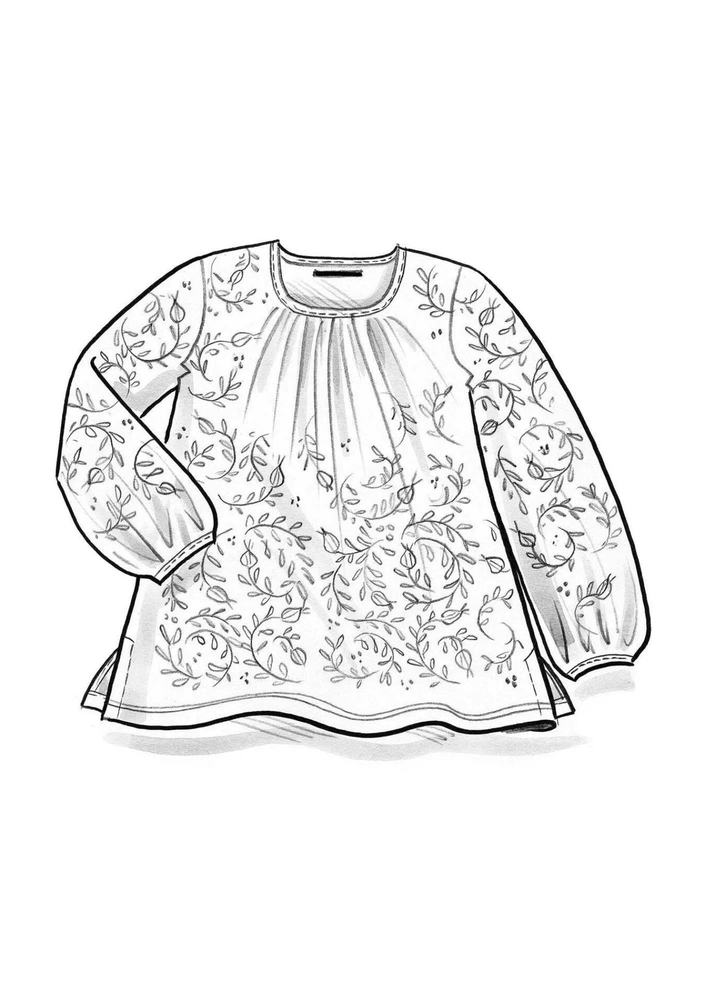 Gudrun Sjödén Pullover & Shirts>Shirt „Aurora“ aus Bio-Baumwolle/Modal/Elasthan Tinte