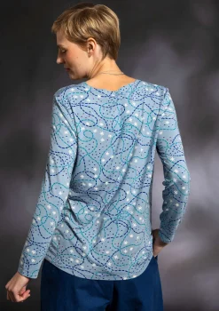 Gudrun Sjödén Pullover & Shirts>Shirt „Aurora“ aus Micromodal/Elasthan Hellblau