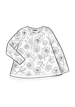 Gudrun Sjödén Pullover & Shirts>Shirt „Bhumika“ aus Bio-Baumwolle/Modal Ananas