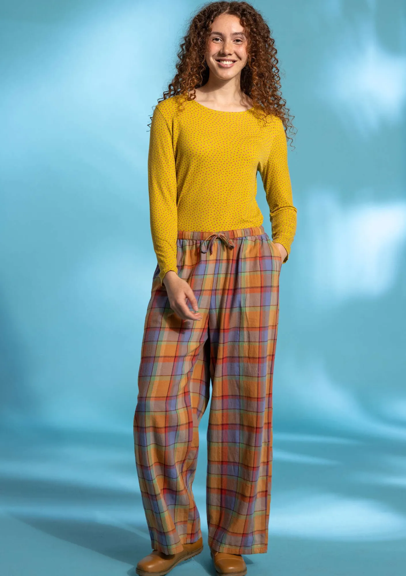 Gudrun Sjödén Pullover & Shirts>Shirt „Dot“ aus Lyocell/Elasthan Dijonsenf