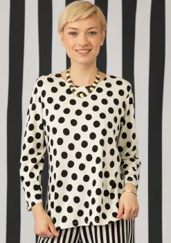 Gudrun Sjödén Pullover & Shirts>Shirt „Mika“ aus Bio-Baumwolle/Modal Feder-schwarz