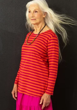 Gudrun Sjödén Pullover & Shirts>Shirt „Mika“ aus Bio-Baumwolle/Modal Lavarot-alpenveilchen