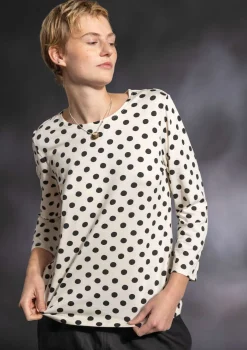 Gudrun Sjödén Pullover & Shirts>Shirt „Mix“ aus Bio-Baumwolle/Modal Vanille