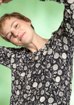 Gudrun Sjödén Pullover & Shirts>Shirt „Pomerans“ aus Modal/Elasthan Schwarz