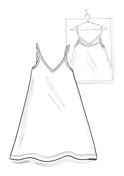 Gudrun Sjödén Kleider>Slipkleid aus Lyocell/Elasthan Feder