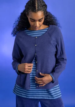 Gudrun Sjödén Strickjacken>Strickjacke aus Bio-Wolle Veilchen