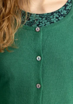 Gudrun Sjödén Strickjacken>Strickjacke aus Bio-Wolle Malachit