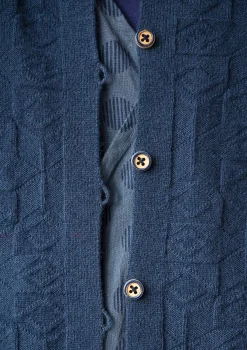 Gudrun Sjödén Strickjacken>Strickjacke „Nova“ aus Lammwolle Indigo