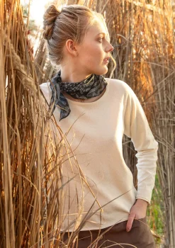 Gudrun Sjödén Pullover & Shirts>Strickpullover aus Bio-/Recycling-Baumwolle Ungefärbt