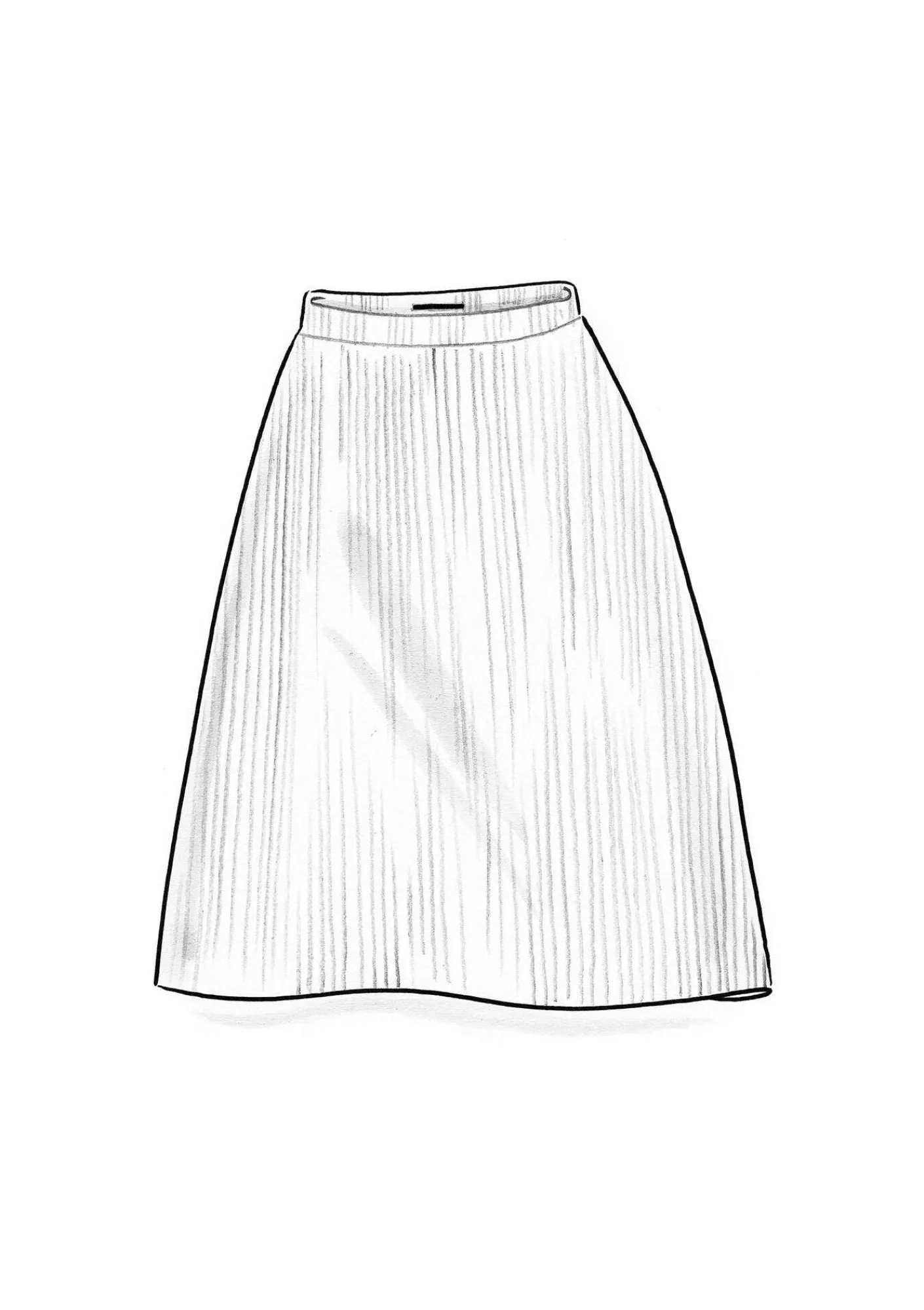 Gudrun Sjödén Röcke>Strickrock „Vinternatt“ aus Bio- und Recycling-Baumwolle/Alpakawollgemisch Tomate