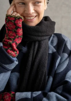 Gudrun Sjödén Accessoires|Schals Und Tücher>Strickschal aus Alpakagemisch Schwarz