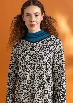 Gudrun Sjödén Tuniken>Stricktunika „Freja“ aus Bio-/Recycling-Baumwolle Feder