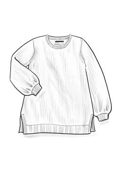 Gudrun Sjödén Tuniken>Stricktunika „Vinternatt“ aus Bio- und Recycling-Baumwolle/Alpakawollgemisch Schwarz