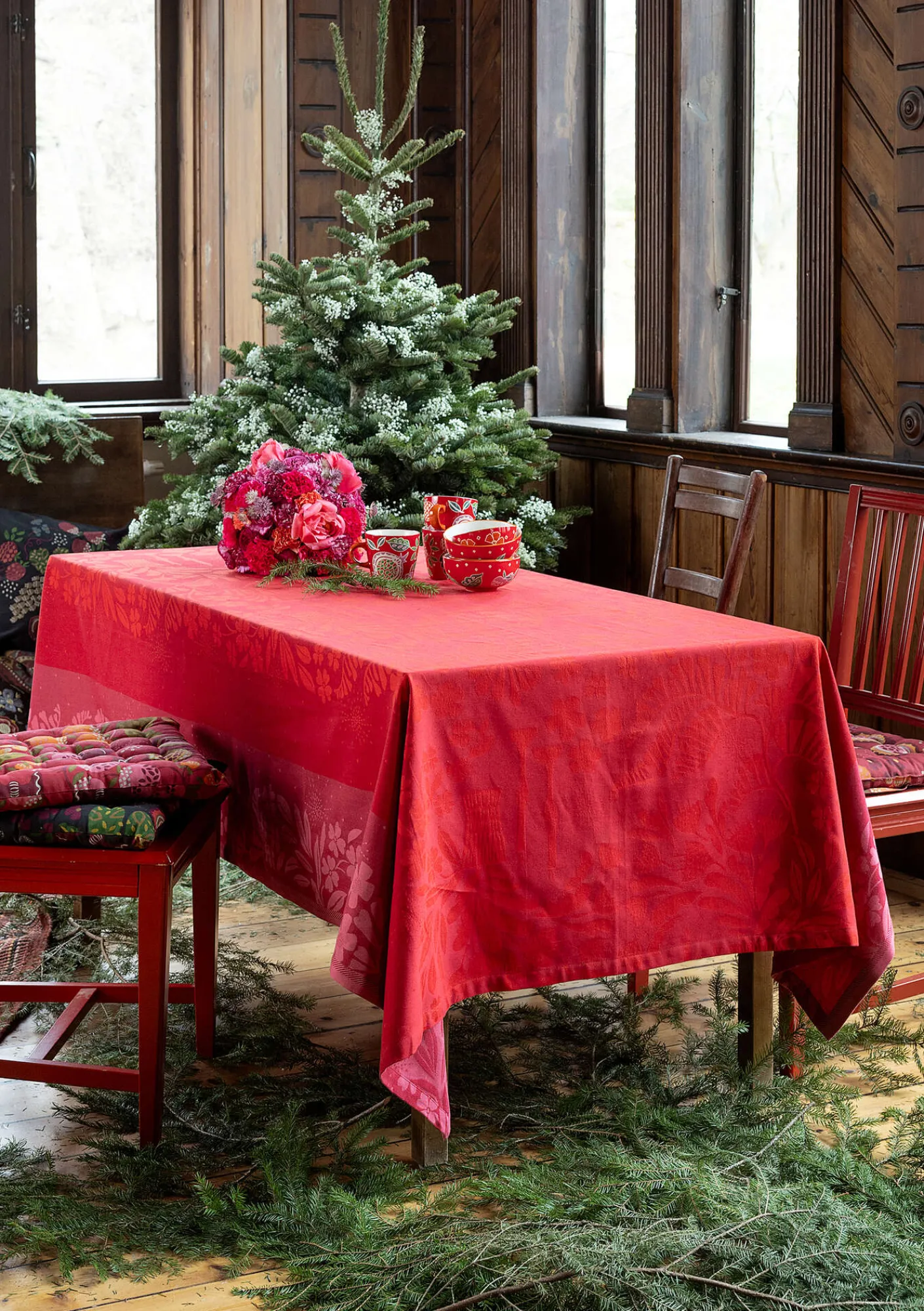 Gudrun Sjödén Tischdecken & -läufer|Küche & Esszimmer>Tischdecke „Baluns“ aus Bio-Baumwolle Mohn