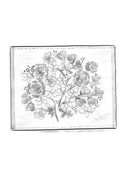 Gudrun Sjödén Tischdecken & -läufer|Küche & Esszimmer>Tischset „Wild rose“ aus Bio-Baumwolle Henna