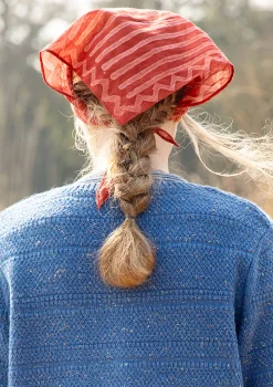 Gudrun Sjödén Schals Und Tücher>Tuch „Midgård“ aus Bio-Baumwolle Krapprot