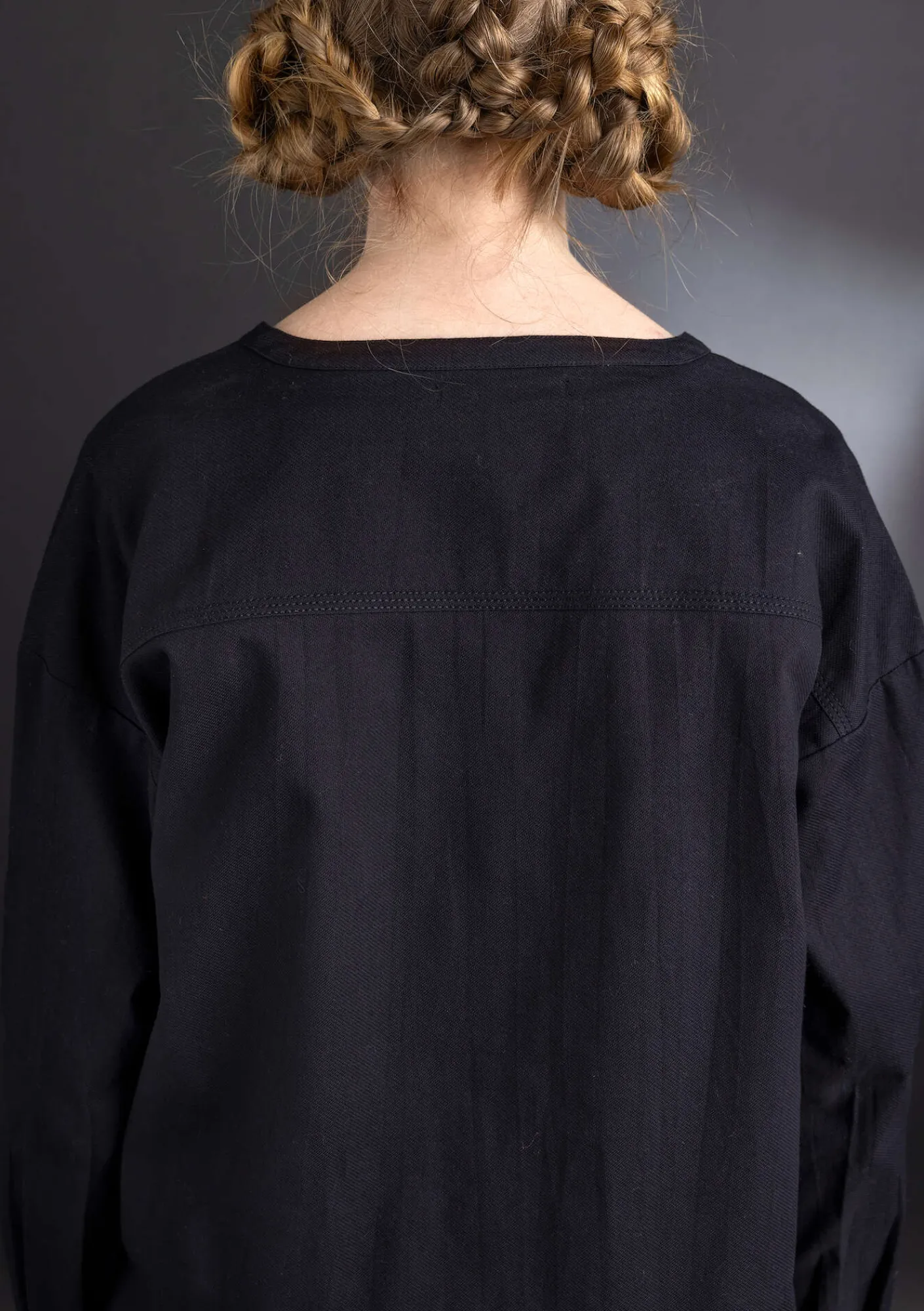 Gudrun Sjödén Pullover & Shirts>Twillbluse aus Bio-Baumwolle Schwarz
