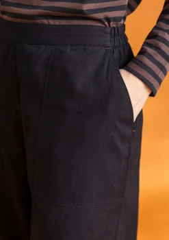 Gudrun Sjödén Hosen>Twillhose aus Bio-Baumwolle Schwarz