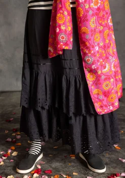 Gudrun Sjödén Röcke>Unterrock aus Bio-Baumwollgewebe Schwarz