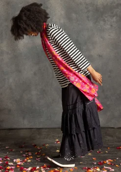 Gudrun Sjödén Röcke>Unterrock aus Bio-Baumwollgewebe Schwarz