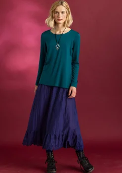 Gudrun Sjödén Röcke>Unterrock aus Bio-Baumwollgewebe Veilchen