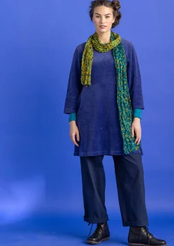 Gudrun Sjödén Tuniken>Velourstunika aus Bio-Baumwolle/Recycling-Polyester Veilchen