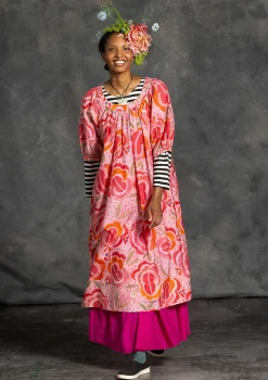 Gudrun Sjödén Kleider>Webkleid „Great Rose“ aus Bio-Baumwolle/Seide Hellpuderrosa